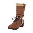 thumbnail image 2 of Thick Heel, Comfortable, Non-slip, Wear-resistant And Warm Strap Middle Tube, 2 of 3