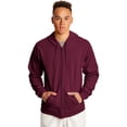 thumbnail image 1 of Hanes Mens ComfortBlend EcoSmart Full Zip Hoodie, S, Maroon, 1 of 6
