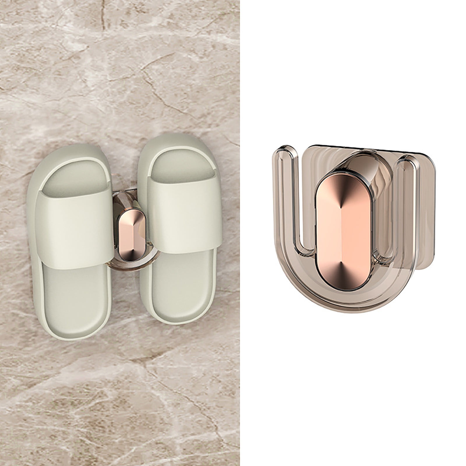 Fiudx Hole- Slippers Rack Bathroom Sandals and Slippers Draining Storage Rack Door Back Shoe Rack Rack