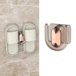 Fiudx Trou- Pantoufles Rack Salle de bains Sandales et Pantipettes Drainage Rangement Rack porte arrière Rack de chaussures