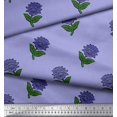 thumbnail image 2 of Soimoi Rayon Crepe Fabric Leaves & Floral Block Print Fabric by Yard 46 Inch Wide, 2 of 3