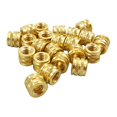 thumbnail image 1 of 20pcs 1/4-20 Brass Threaded Heat Set Inserts for Plastic 3D Printing Brass Metal, 1 of 12