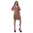 thumbnail image 3 of Moomaya Robes d'Anniversaire Femmes Robe de Travail Imprimée Femmes Bureau Robes à Col en V, 3 of 6