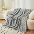 thumbnail image 4 of UsRHHA Thermal Breathable Bed Blanket 150x100cm, All Season Comfortable Machine Washable Throw, Soft Polyester Bedding Cover, 4 of 7