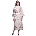 thumbnail image 1 of Bimba Robe Longue Blanche à Fleurs de Soucoupe Magnolia pour Femmes Imprimée Mariée Préparation Demoiselle d'Honneur Peignoirs Peignoirs en Coton TP, 1 of 5
