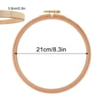 thumbnail image 4 of Beech Wood Embroidery Stretcher, Solid Wood Embroidery Frame Tool for Stitching and Wreath Making, Handcraft Embroidery Supplies, Poking and Poking Frame, Embroidery Circle for Crafting, $BS$3, 4 of 6