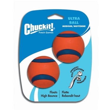 Chuckit! Balle Ultra Lot de 2 Moyen Balle en Caoutchouc Durable Jouet pour Chien
