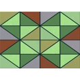 thumbnail image 1 of Ahgly Company Tapis d'Aire Rectangulaire Transitionnel Vert pour Intérieur, Lavable à la Machine, 7 Pieds x 9 Pieds, 1 of 7