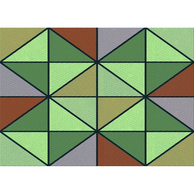 Ahgly Company Tapis d'Aire Rectangulaire Transitionnel Vert pour Intérieur, Lavable à la Machine, 7 Pieds x 9 Pieds