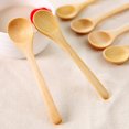 thumbnail image 4 of Oleegame 2PC Stainless Steel Cutlery Set 6Pcs Wooden Spoon Size Multi Purpose Teaspoon Seasoning Coffee Tea Sugar Jam Spoons Rounded Spoon Mouth Kitchen Wooden Spoon For Porridge Beige, 4 of 8