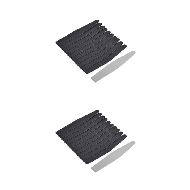 ziyahi Nail Art Sanding Buffer Buffing Tips Manicure Acrylic Gel File Tool 100 Grit black & 02 2Set