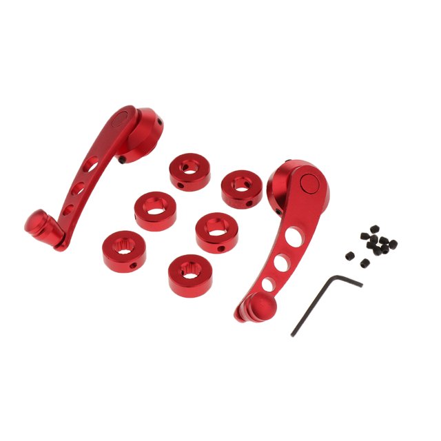 2pcs Window Crank Handle Winder Billet - Red
