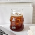 thumbnail image 2 of TIELUTT 3 Styles Glass Cups 650ML/530ML/410ML Drinking Glassware Ripple Glasses for Iced Coffee Juice Beverage Coffee Cups with Words Wide Mug Set Very Large Coffee Mugs Mug Yesteryear Coffee Mugs, 2 of 5