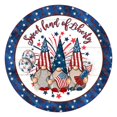 thumbnail image 2 of Vintage Patriotic   Sign -  Wooden  Dwarf Sign  Decor Independence day, 2 of 6