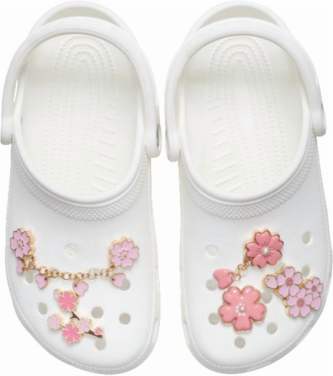Ensemble de 5 breloques Crocs Fleurs de cerisier