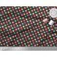thumbnail image 3 of Soimoi Black Poly Georgette Fabric Donuts Food Decor Fabric Printed Yard 52 Inch Wide, 3 of 5
