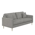 thumbnail image 3 of CosmoLiving Highland Sofa with Pillows, Gray Velvet, 3 of 8