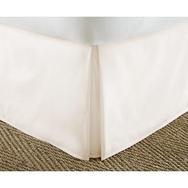 Linen Market Pleated Bed Skirt, King, Ivory
