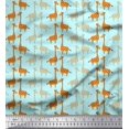 thumbnail image 1 of Soimoi Silk Fabric Giraffe Kids Fabric Prints by Yard 42 Inch Wide, 1 of 3