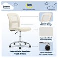 thumbnail image 2 of Serta Essentials Computer Chair, Inspiration Cream Faux Leather and Mesh, 2 of 2