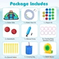 thumbnail image 4 of Costway Inflatable Water Park with Climbing Wall Splash Pool Water Cannons 680W Blower, 4 of 9