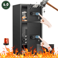 thumbnail image 1 of Karbeen 6.0 Cuft Large Biometric Fingerprint Safe Fireproof Waterproof, Anti-Theft Money Safe Box with Deposit Slot & Dual Alarm System, Backlit Keypad Security Document Safe for Home Office Hotel, 1 of 7