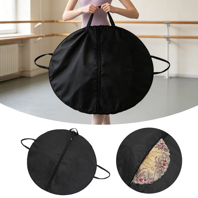 Tong Ballet Skirt Garment Large Capacity Tote & Shoulder Pancake Dance With Flat Wide Design Crease Storage For Dance Home Textile Storage For Organized Closet And