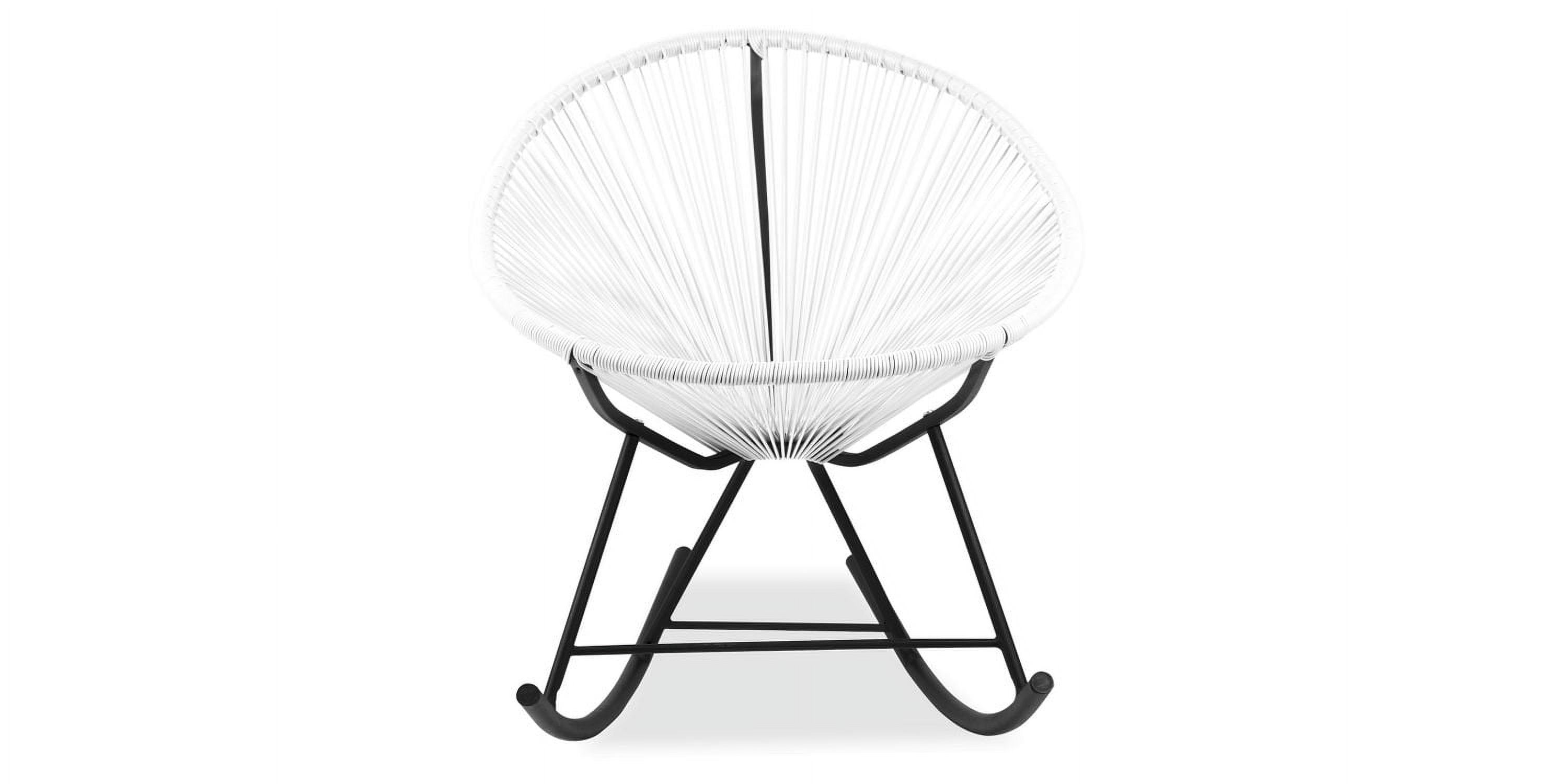 Chaise longue à bascule Costa, chaise longue en fil métallique, chaise longue en plastique, chaise longue de plage, chaise longue intérieure-extérieure, chaise longue de patio, chaise longue ovale