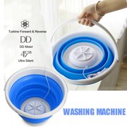 Vaidha Folding Bucket Washing Machine Portable Turbine Washer USB Laundry Cleaner