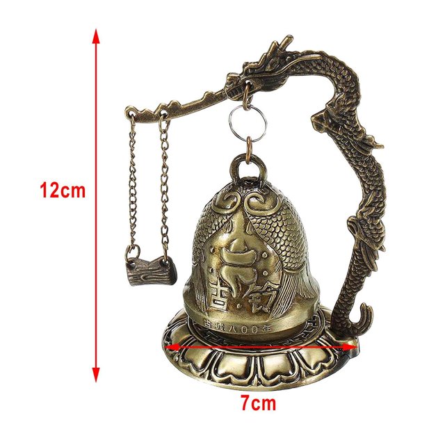 Xingzhi Dragon Fengshui Bell Good Luck Bless for Home Desk Decor fish 1