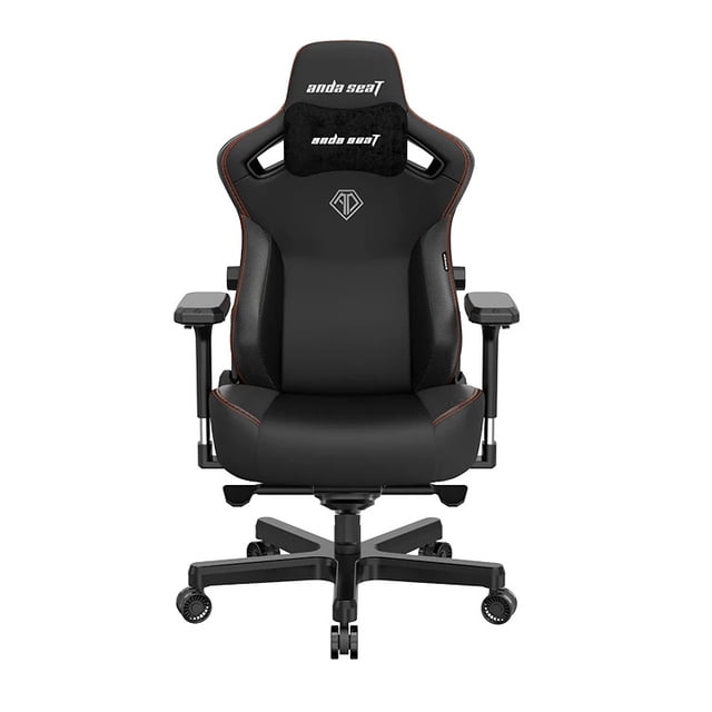 Anda Seat Kaiser 3 Chaise de Bureau Style Gaming Haut de Gamme Noire, Orientée vers l'Avant avec Dossier Ergonomique à Technologie de Confort, Soutien Lombaire Réglable 4 Directions, Coussin d'Appui-tête en Mousse Mémoire Magnétique, Accoudoirs Réglables avec Technologie MagSwap, et Cuir PU durable Résistant aux Rayures sur une base en Aluminium à Cinq Roues.