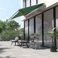 thumbnail image 2 of Outsunny Retractable Awning Manual Sun Shade Shelter Green, 2 of 10