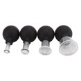thumbnail image 4 of Glass Cupping Set, 4pcs Wide Application Black Glass Facial Cuppings Lightweight  For Therapy, 4 of 8