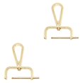thumbnail image 1 of GUOOL 2 Pieces Snap Hook Swivel Clasp Detachable DIY Bag Strap Hardware Bag Buckle Light Gold, 1 of 9