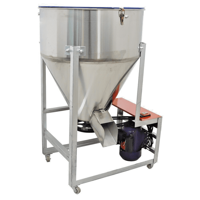 220Lbs Feed Mixer Granular Plastic Mixer Grain Blender Mixing Machine 201 Stainless Steel