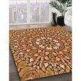 thumbnail image 3 of Ahgly Company Tapis de Zone Carré Orange Lavable en Machine, 5 Pieds Carré, 3 of 7