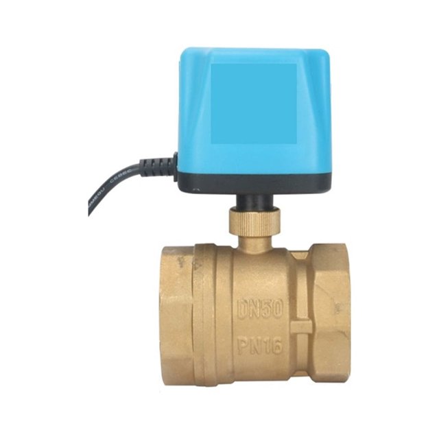 Valve à Bille 3/4 Pouces 1 Pouces Normalement Fermée/ouverte Valve à Bille Motorisée Valve à Bille Électrique en Laiton à 2 Fils Remplacer l'Électrovanne, Pratique à Utiliser