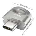 thumbnail image 1 of Becaristey Type-c to USB 3.0 Adapter Mobile Phone Fast Data Transmission Speed Type-c OTG Converter Type-c to USB Converter silver 1Set, 1 of 6