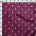 thumbnail image 3 of oneOone Silk Tabby Fabric Ethnic Ikat Printed Fabric 1 Yard 42 Inch Wide, 3 of 4
