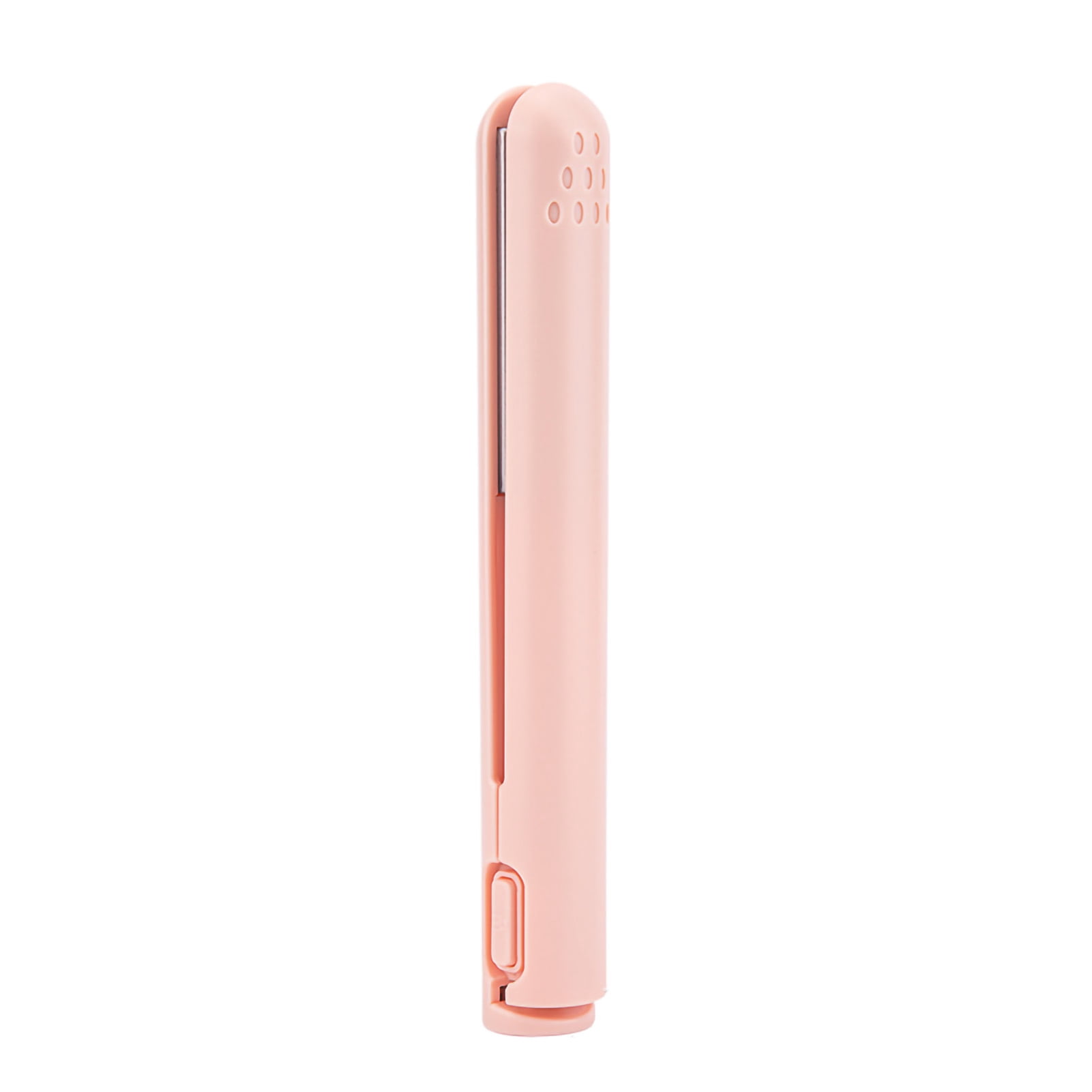 Hair Flat Iron Heating Straightening Iron Straightening Curling Flat Iron Mini 2 In 1 Hair Straightener USB Ceramics Cordless Heating Straightening Curling Flat IronPink