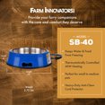 thumbnail image 3 of Farm Innovators Signature Series Bol Chauffant pour Animaux de Compagnie 3 Qt avec Insert en Acier, 3 of 9
