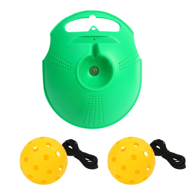 Kyusrd Summer Outdoor Patio Deals!Pickball Trainer Training Base High Elastic Plastic Hole Ball Beginner Practice