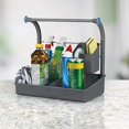 thumbnail image 3 of Polder Under Sink Cleaning Supplies Organizer/Storage Caddy (Gray), 3 of 3