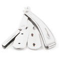 thumbnail image 3 of Parker Safety Razor SRX Heavy Duty/Professional 100% Stainless Steel Straight Edge Barber Razor and 5 Parker Premium Platinum Half Blades, 3 of 5