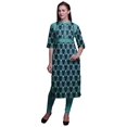 thumbnail image 1 of Bimba Kurta Santoon en Viscose Imprimée pour Femmes Kurti Droite Vêtements d'Été, 1 of 5