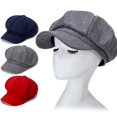 thumbnail image 2 of Ladies Octagonal Hat Casual Fashion Beret, 2 of 7