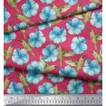 thumbnail image 2 of Soimoi Cotton Duck Fabric Hummingbird & Floral Print Sewing Fabric Yard 42 Inch Wide, 2 of 3