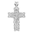 thumbnail image 1 of Pendentif Crucifix en Argent Sterling 925 Rhodié Zircon Cubique, 1 of 2