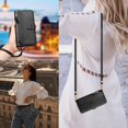 thumbnail image 5 of iPhone 15 Plus Case ,Zipper Handbag Wallet Leather Cover with Crossbody Detachable Lanyard Strap, 5 of 5
