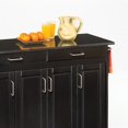 thumbnail image 2 of Homestyles Create-a-Cart Wood Rolling Kitchen Cart in Black, 2 of 15